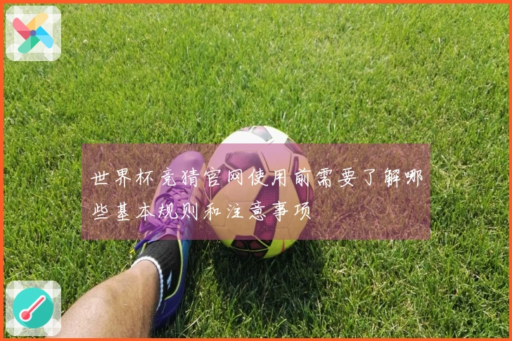 世界杯竞猜官网使用前需要了解哪些基本规则和注意事项